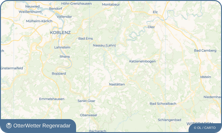 OtterWetter Regenradar-Widget Hunzel