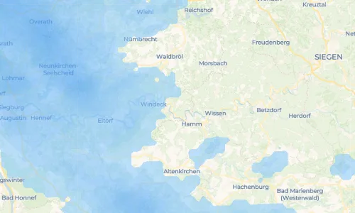 Regenradar Vorschaubild - Aktuelle Niederschläge in Hurst und Umgebung