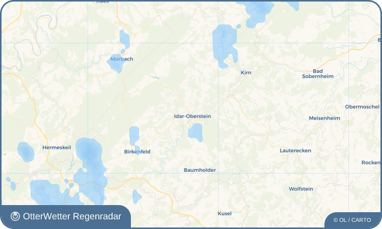 OtterWetter Regenradar-Widget Idar-Oberstein