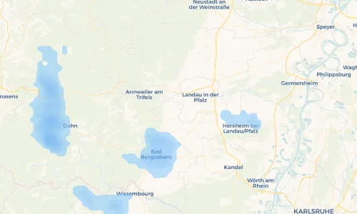 Regenradar Vorschaubild - Aktuelle Niederschläge in Ilbesheim bei Landau in der Pfalz und Umgebung