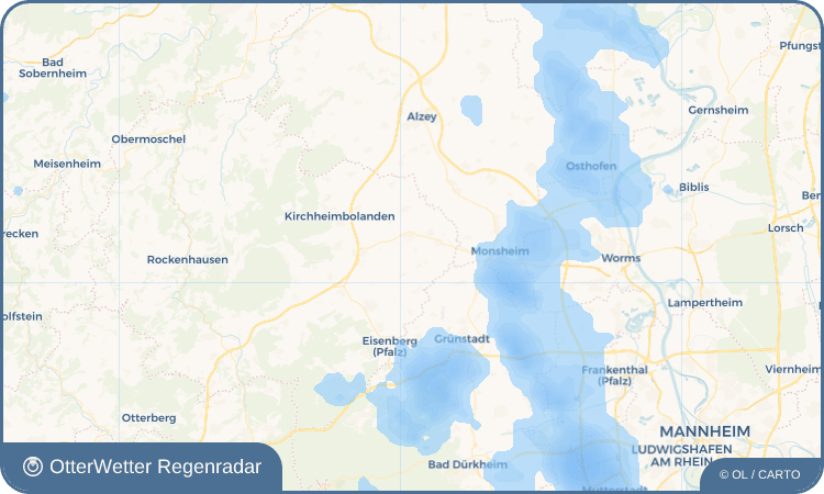 OtterWetter Regenradar-Widget Immesheim