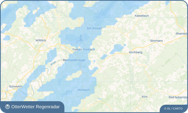 OtterWetter Regenradar-Widget Irmenach