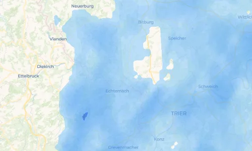 Regenradar Irrel: aktuelle Niederschläge in Irrel und Umgebung, Stand 20. Oktober 2026 um 7:55 Uhr
