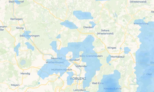 Regenradar Vorschaubild - Aktuelle Niederschläge in Isenburg und Umgebung
