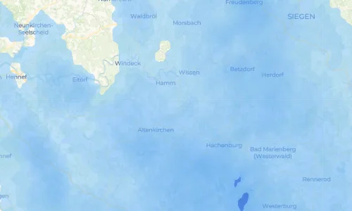Regenradar Vorschaubild - Aktuelle Niederschläge in Isert und Umgebung