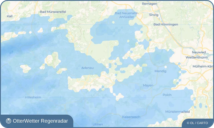 Wetter-Widget-Vorschau mit Vorhersagedaten für Jammelshofen