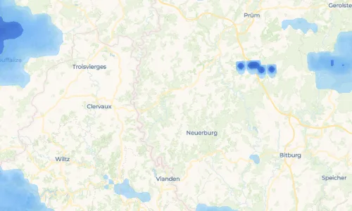 Regenradar Vorschaubild - Aktuelle Niederschläge in Jucken und Umgebung