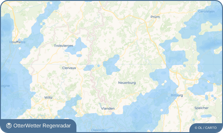 OtterWetter Regenradar-Widget Jucken