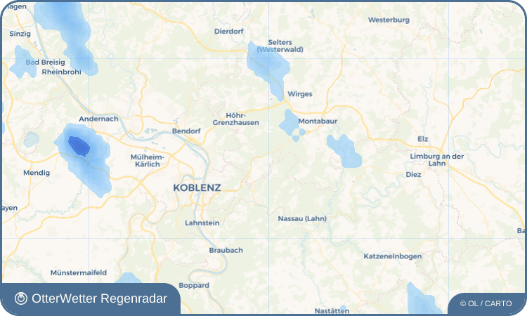 OtterWetter Regenradar-Widget Kadenbach