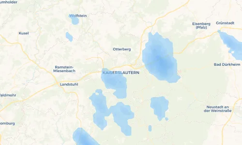 Regenradar Vorschaubild - Aktuelle Niederschläge in Kaiserslautern und Umgebung