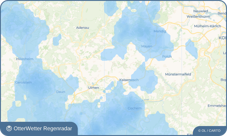 OtterWetter Regenradar-Widget Kalenborn