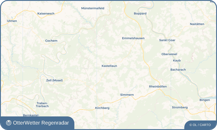 OtterWetter Regenradar-Widget Kastellaun