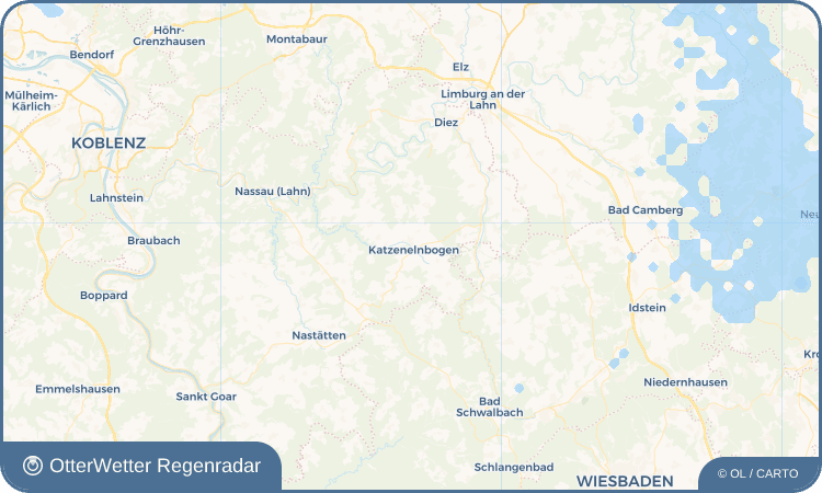 Wetter-Widget-Vorschau mit Vorhersagedaten für Katzenelnbogen