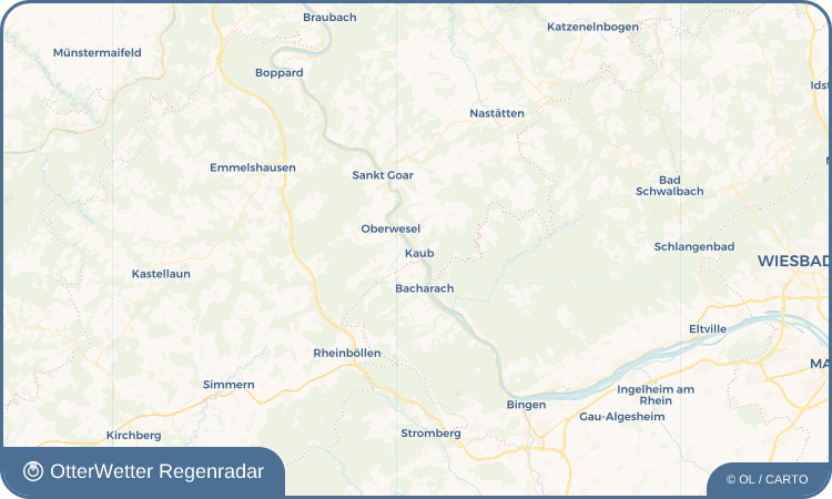 OtterWetter Regenradar-Widget Kaub