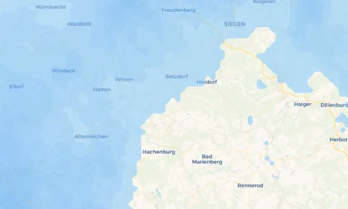 Regenradar Vorschaubild - Aktuelle Niederschläge in Kausen und Umgebung