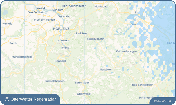 OtterWetter Regenradar-Widget Kehlbach