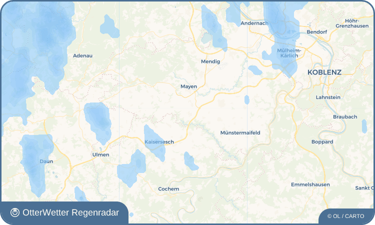 OtterWetter Regenradar-Widget Kehrig