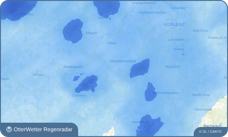 OtterWetter Regenradar-Widget Keldung