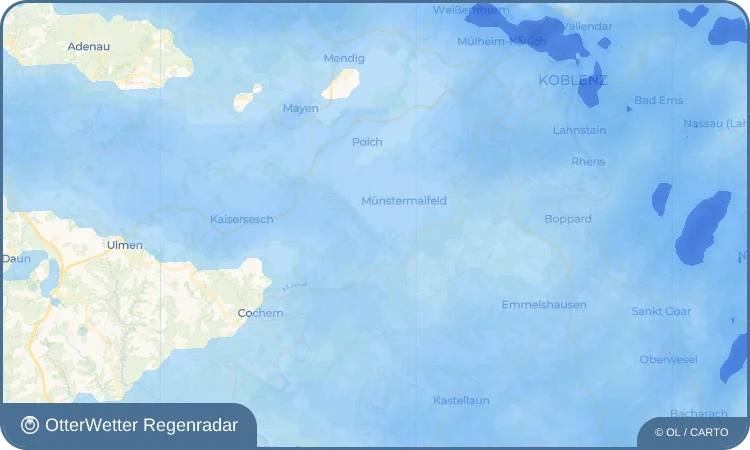 Wetter-Widget-Vorschau mit Vorhersagedaten für Keldung