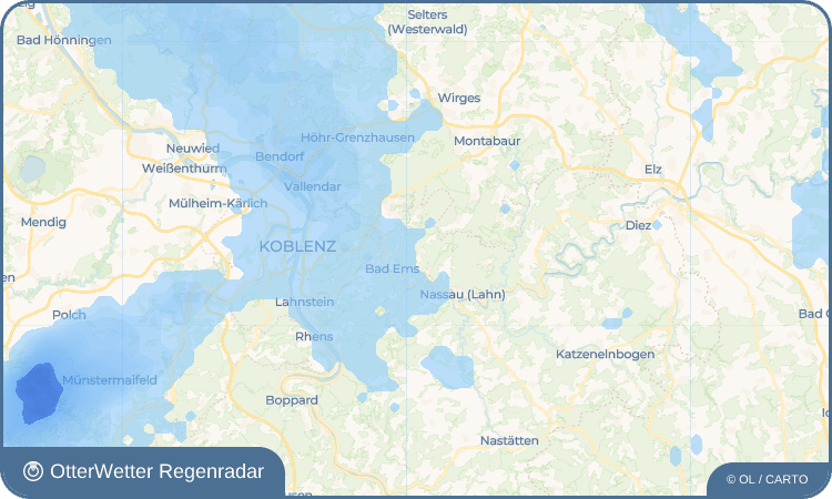 OtterWetter Regenradar-Widget Kemmenau