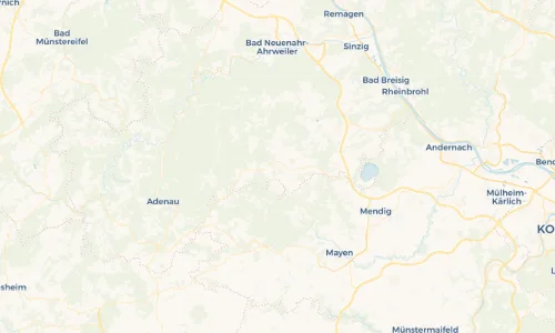 Regenradar-Vorschau: aktuelle Niederschläge in Kempenich und Umgebung