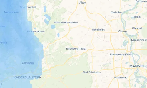 Regenradar Vorschaubild - Aktuelle Niederschläge in Kerzenheim und Umgebung