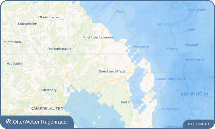 OtterWetter Regenradar-Widget Kerzenheim