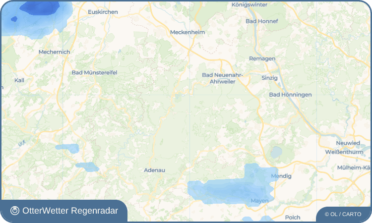 OtterWetter Regenradar-Widget Kesseling