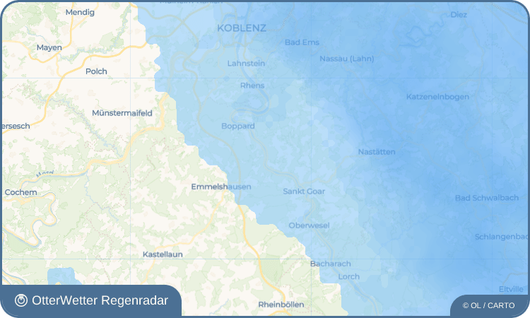 OtterWetter Regenradar-Widget Kestert