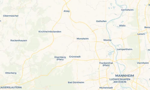 Regenradar Vorschaubild - Aktuelle Niederschläge in Kindenheim und Umgebung