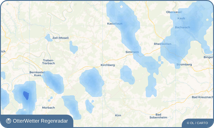 OtterWetter Regenradar-Widget Kirchberg