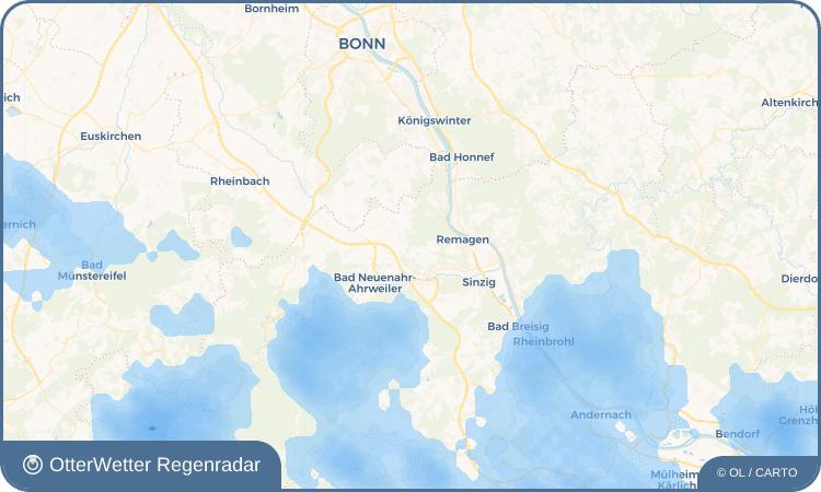 OtterWetter Regenradar-Widget Kirchdaun