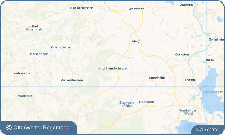 OtterWetter Regenradar-Widget Kirchheimbolanden