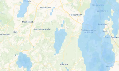 Regenradar-Vorschau: aktuelle Niederschläge in Kirchsahr und Umgebung