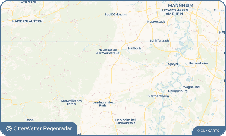 OtterWetter Regenradar-Widget Kirrweiler