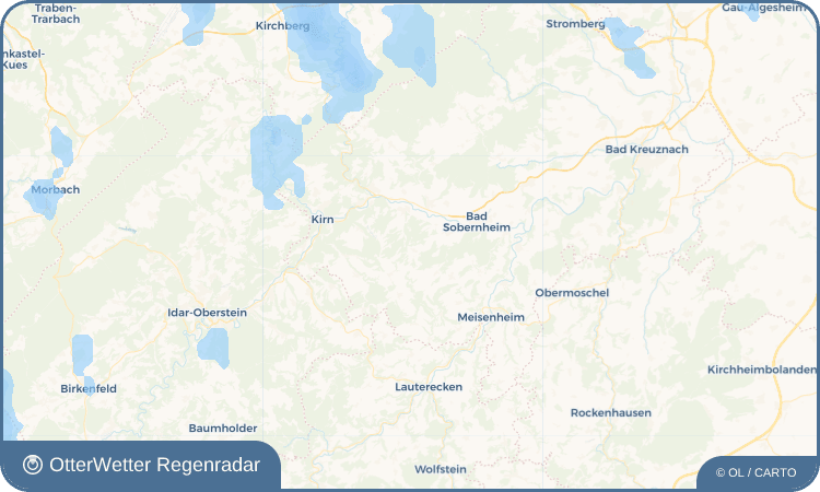 OtterWetter Regenradar-Widget Kirschroth
