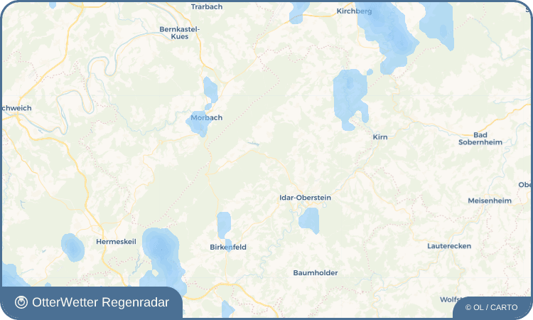 Widget-Vorschau für Kirschweiler Wetter-Widget-Vorschau mit Vorhersagedaten für Kirschweiler