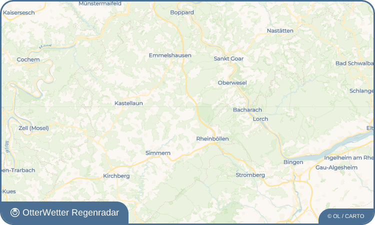 OtterWetter Regenradar-Widget Kisselbach