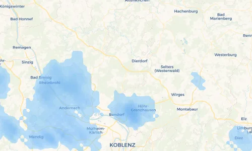 Regenradar Vorschaubild - Aktuelle Niederschläge in Kleinmaischeid und Umgebung