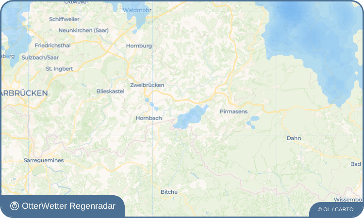 OtterWetter Regenradar-Widget Kleinsteinhausen