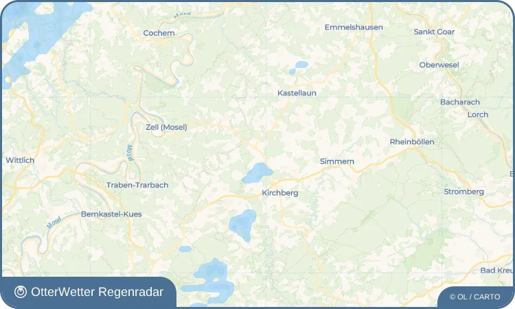 Wetter-Widget-Vorschau mit Vorhersagedaten für Kludenbach