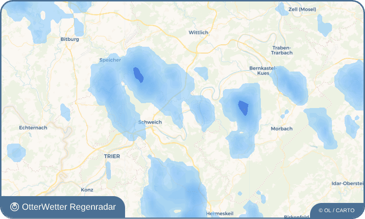 OtterWetter Regenradar-Widget Klüsserath