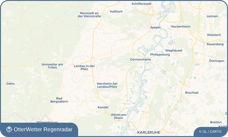 OtterWetter Regenradar-Widget Knittelsheim