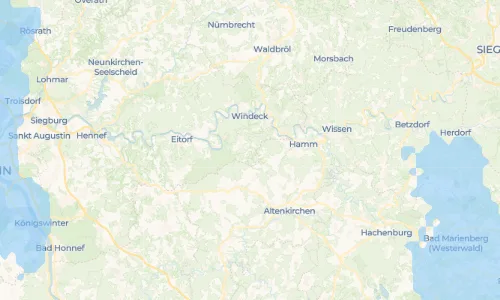 Regenradar Vorschaubild - Aktuelle Niederschläge in Kocherscheid und Umgebung