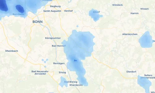 Regenradar Vorschaubild - Aktuelle Niederschläge in Köhlershohn und Umgebung