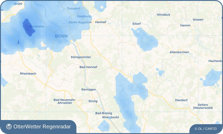 OtterWetter Regenradar-Widget Köhlershohn