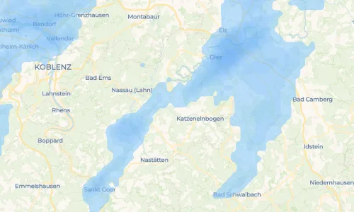 Regenradar Vorschaubild - Aktuelle Niederschläge in Kördorf und Umgebung