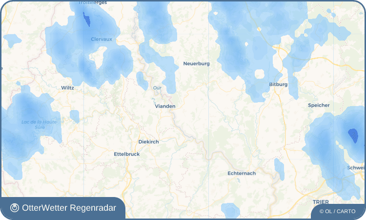 Widget-Vorschau für Körperich Wetter-Widget-Vorschau mit Vorhersagedaten für Körperich