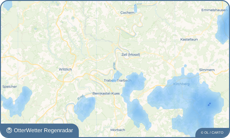 OtterWetter Regenradar-Widget Kövenig