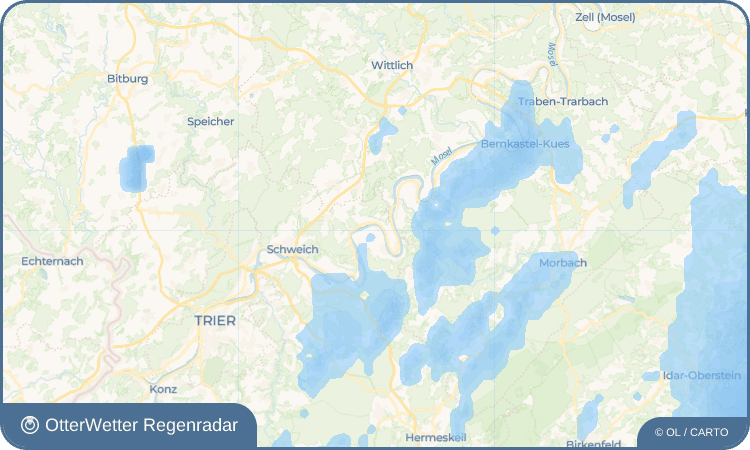 OtterWetter Regenradar-Widget Köwerich